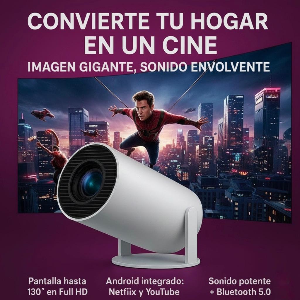 Mini Proyector Portátil Full HD