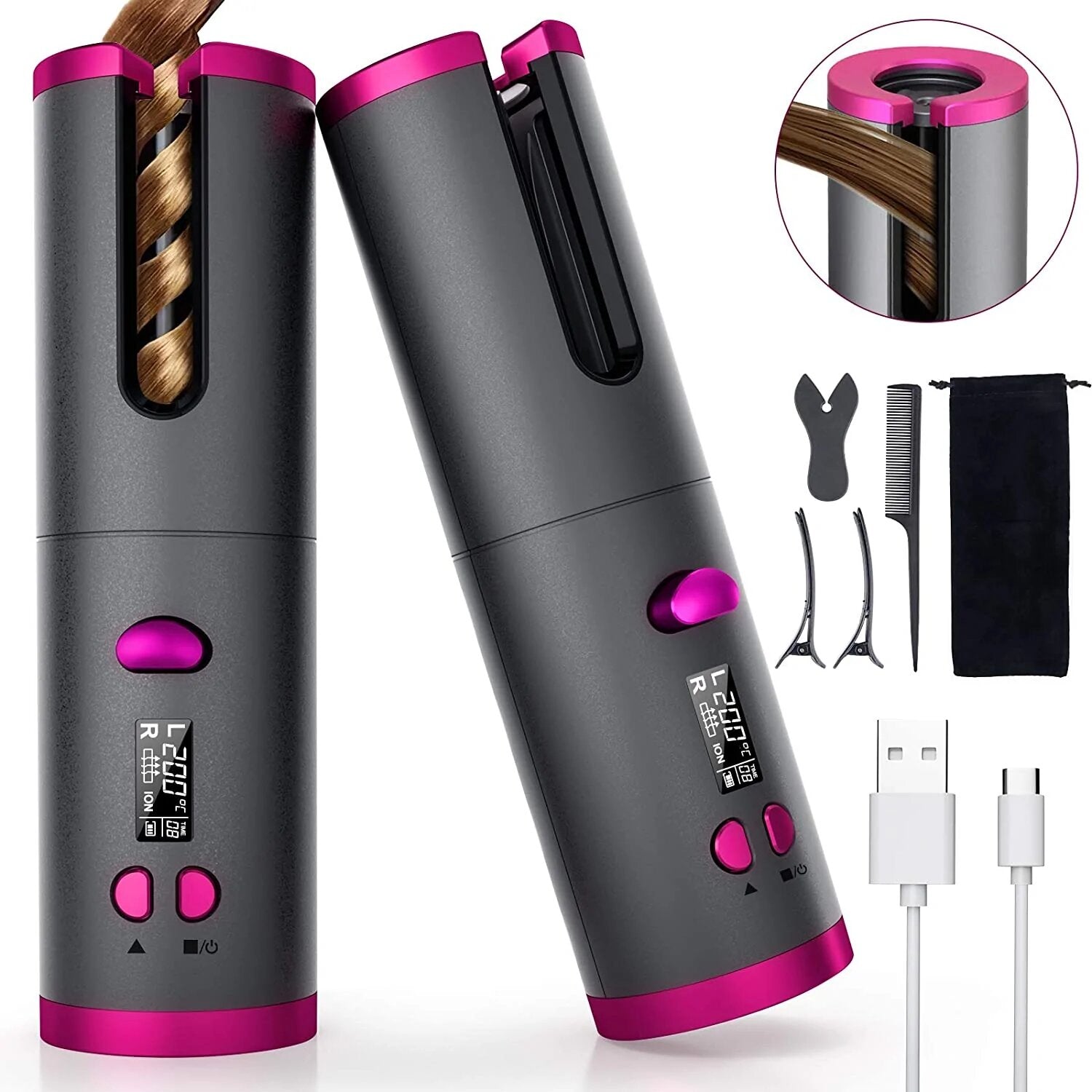 Rizador de Pelo Cerámico Automático